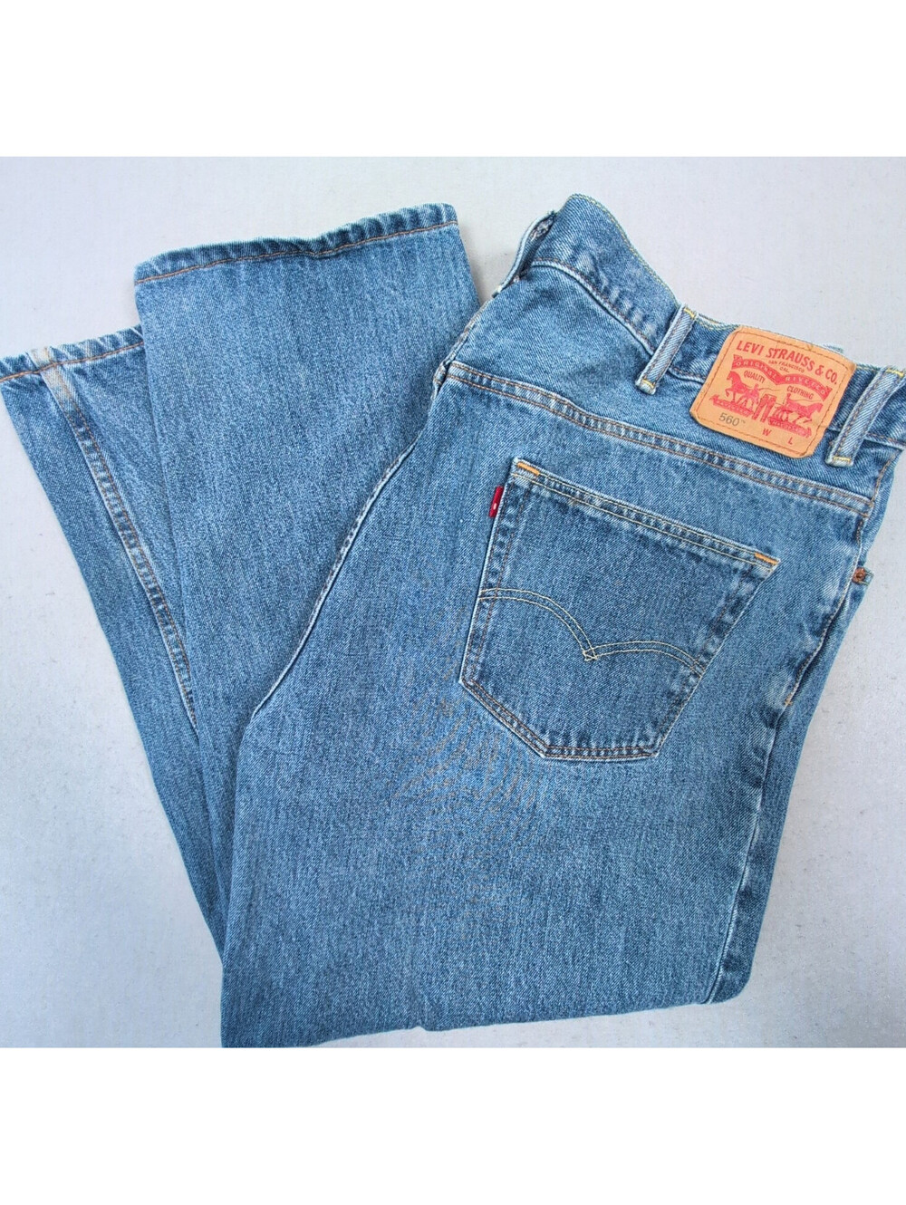 Levi’s 560 Relaxed Fit Jeans Men’s W34 L30 Blue Red Tab ® Denim